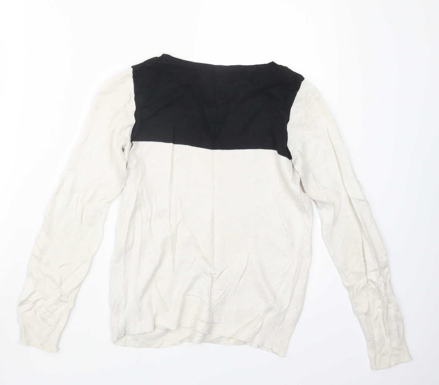 Dorothy Perkins Womens White  Knit Pullover Jumper Size 10
