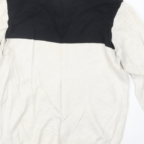 Dorothy Perkins Womens White  Knit Pullover Jumper Size 10