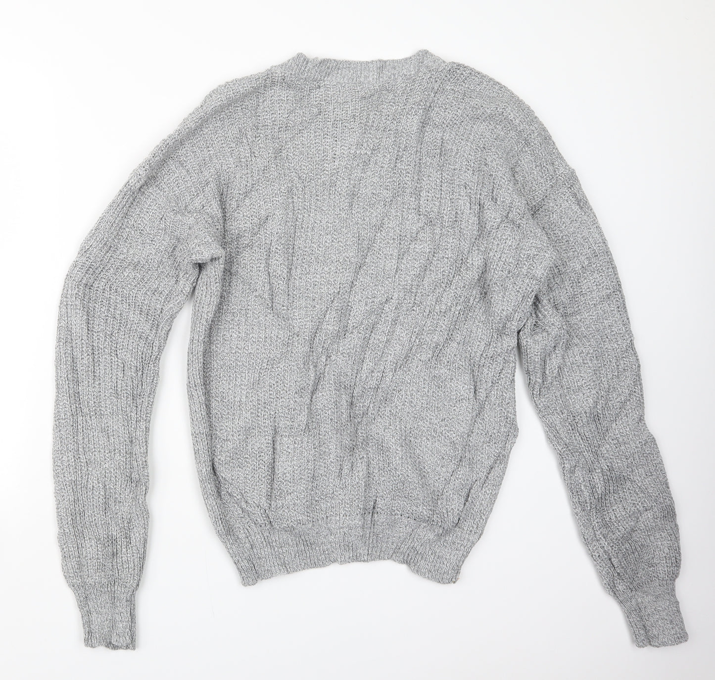 Boohoo Womens Grey  Knit Pullover Jumper Size 14
