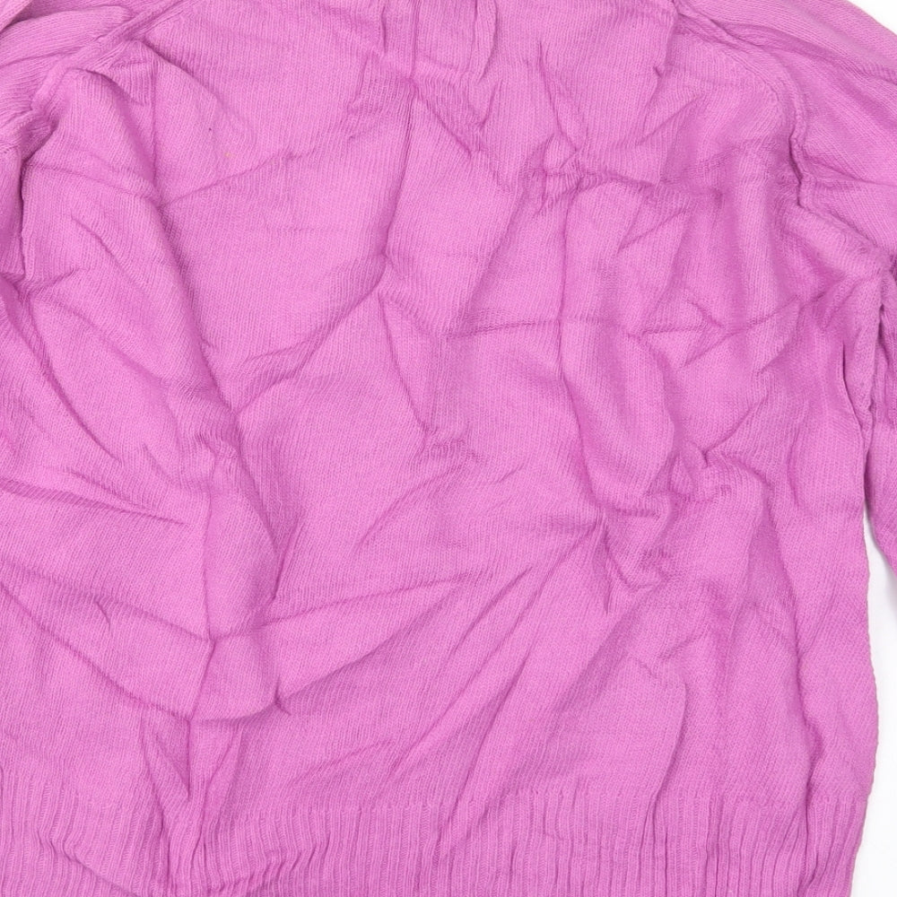 Mistral Womens Pink  Knit Pullover Jumper Size 16