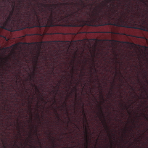 BURUSKA Mens Purple  Knit Pullover Jumper Size 4XL