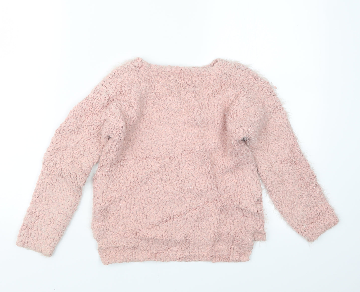 NEXT Girls Pink  Knit Pullover Jumper Size 8 Years