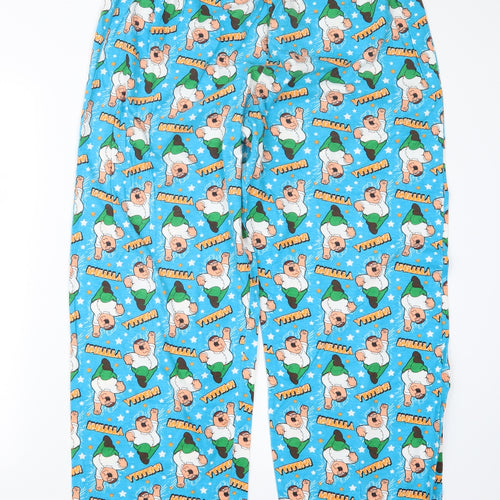 Cedar Wood State Mens Blue Geometric   Pyjama Pants Size L  - Family Guy