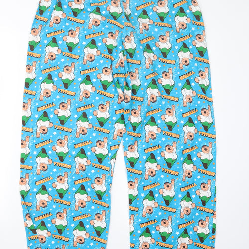 Cedar Wood State Mens Blue Geometric   Pyjama Pants Size L  - Family Guy