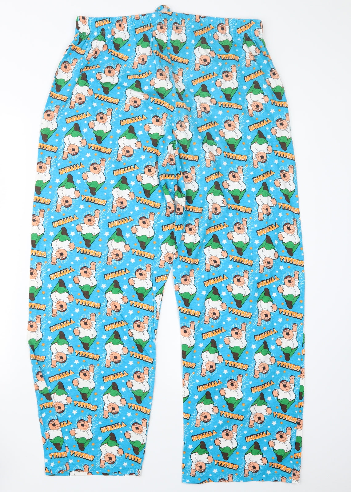 Cedar Wood State Mens Blue Geometric   Pyjama Pants Size L  - Family Guy