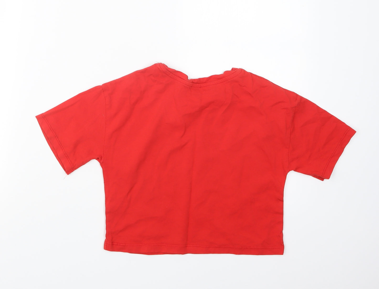River Island Girls Red   Basic T-Shirt Size 7-8 Years