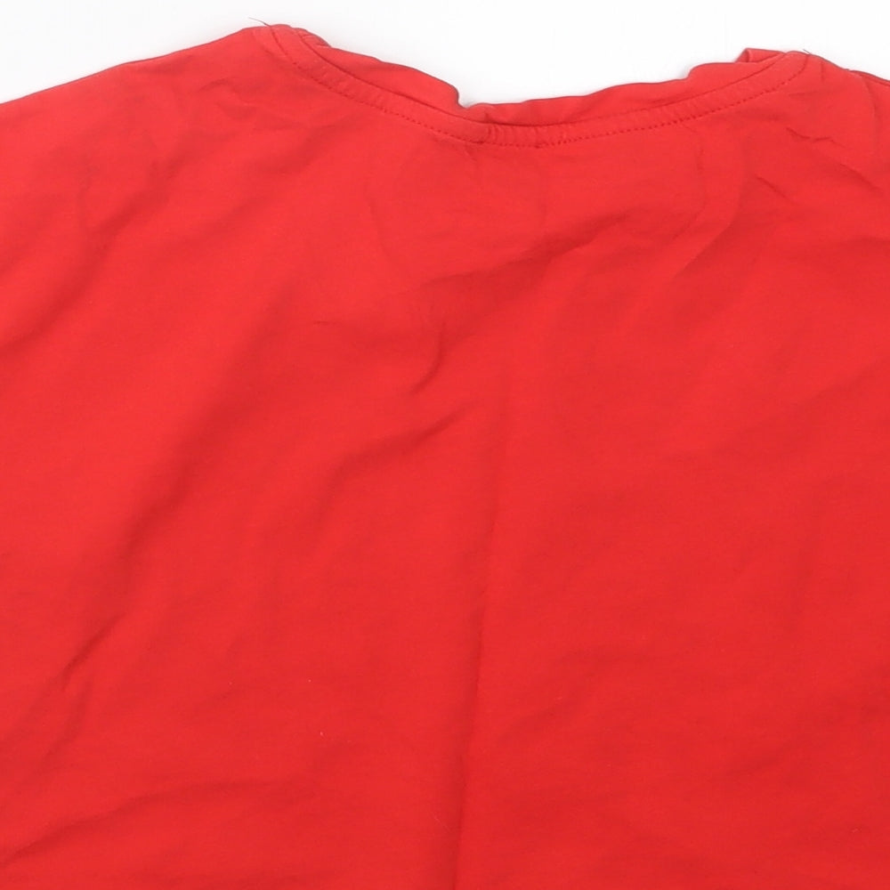 River Island Girls Red   Basic T-Shirt Size 7-8 Years