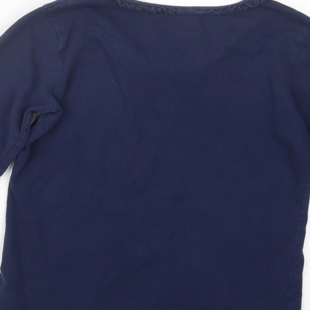 Polo Ralph Lauren Girls Blue   Basic T-Shirt Size 8-9 Years
