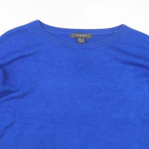 Primark Womens Blue  Knit Pullover Jumper Size 8