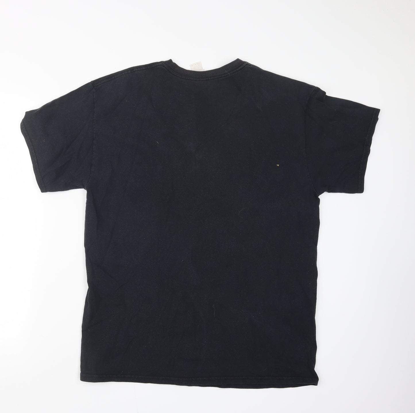 Gildan Mens Black    T-Shirt Size L