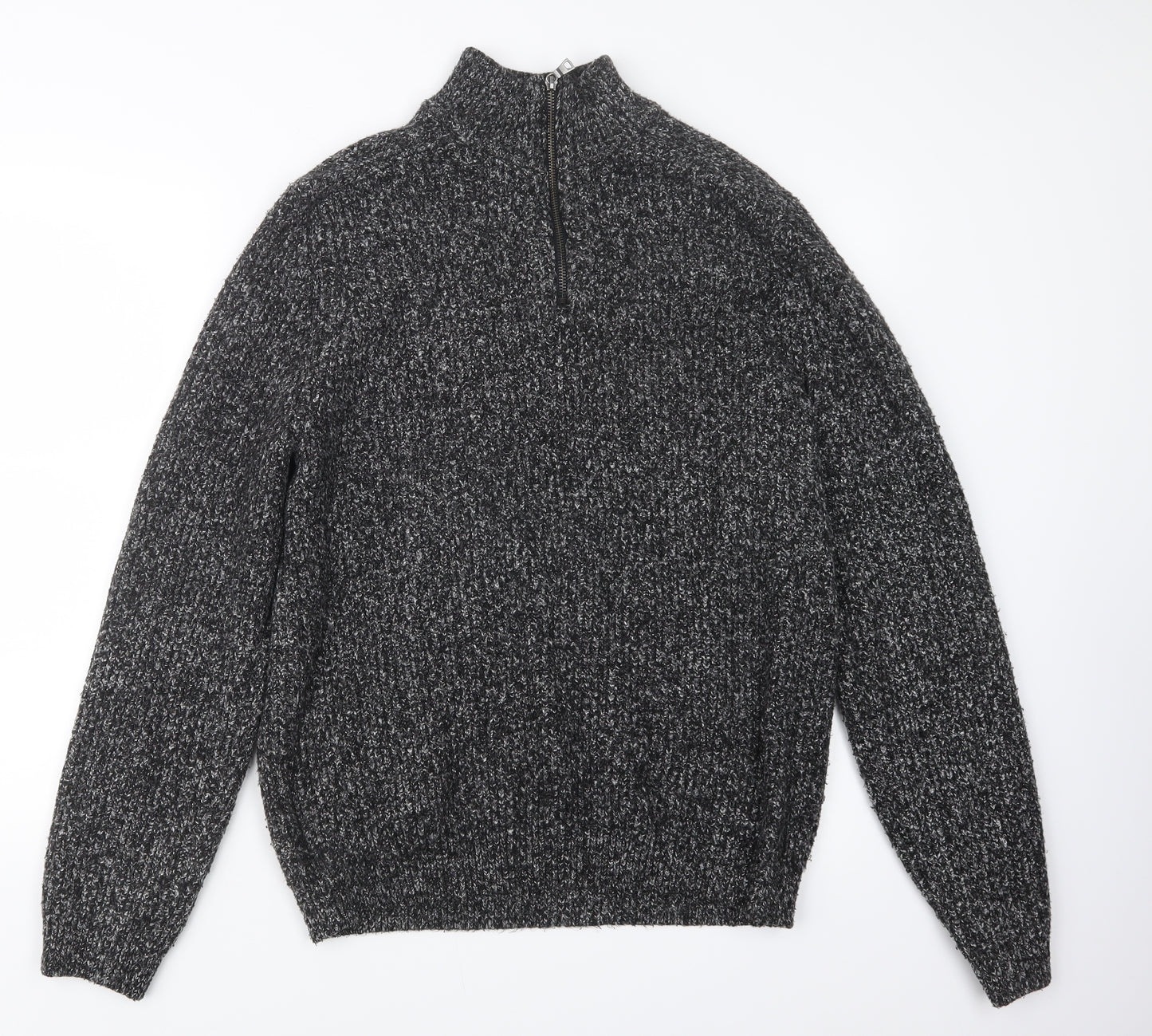 Marks and Spencer Mens Black  Knit Pullover Sweatshirt Size L