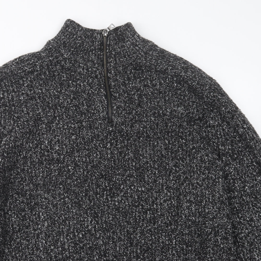 Marks and Spencer Mens Black  Knit Pullover Sweatshirt Size L