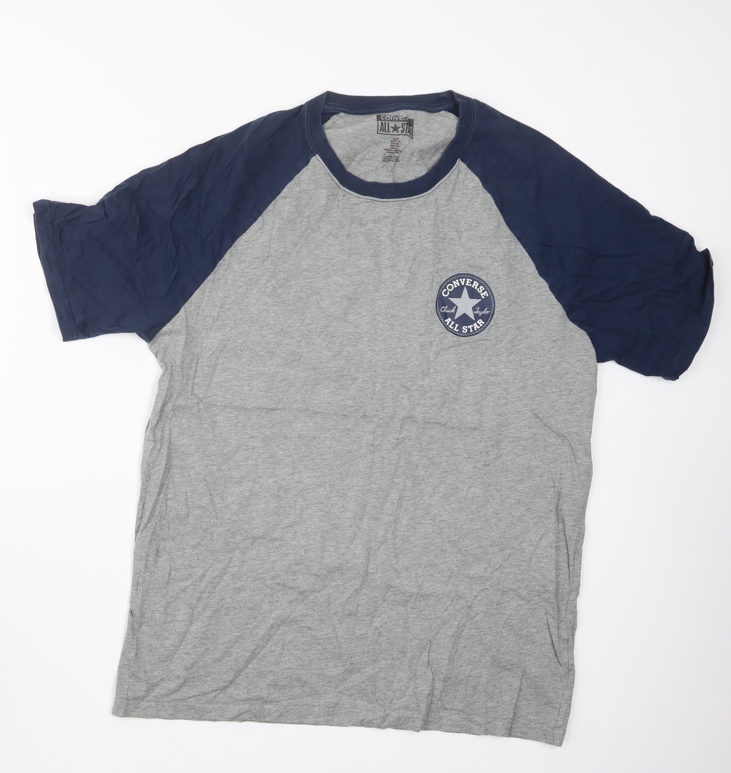 Converse Mens Grey    T-Shirt Size M