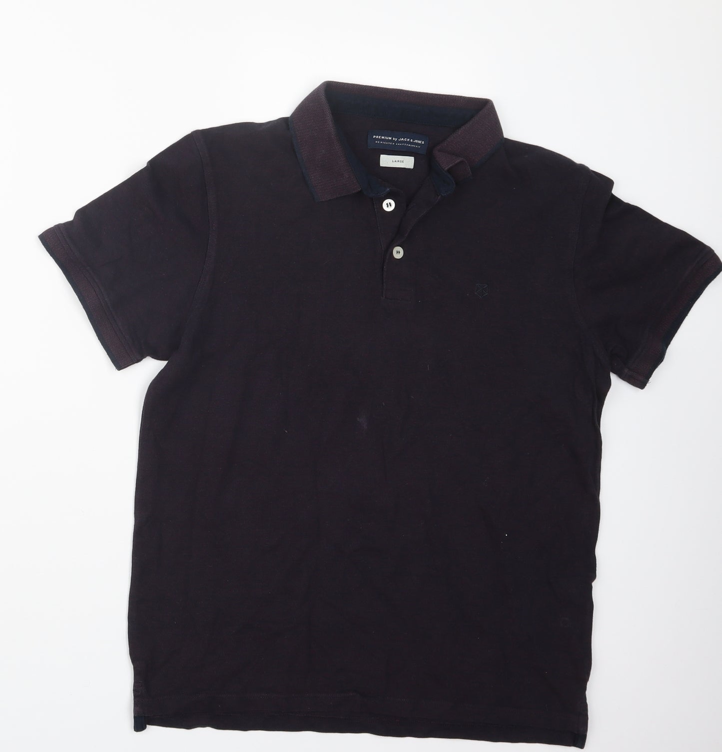 JACK & JONES Mens Purple    Polo Size L