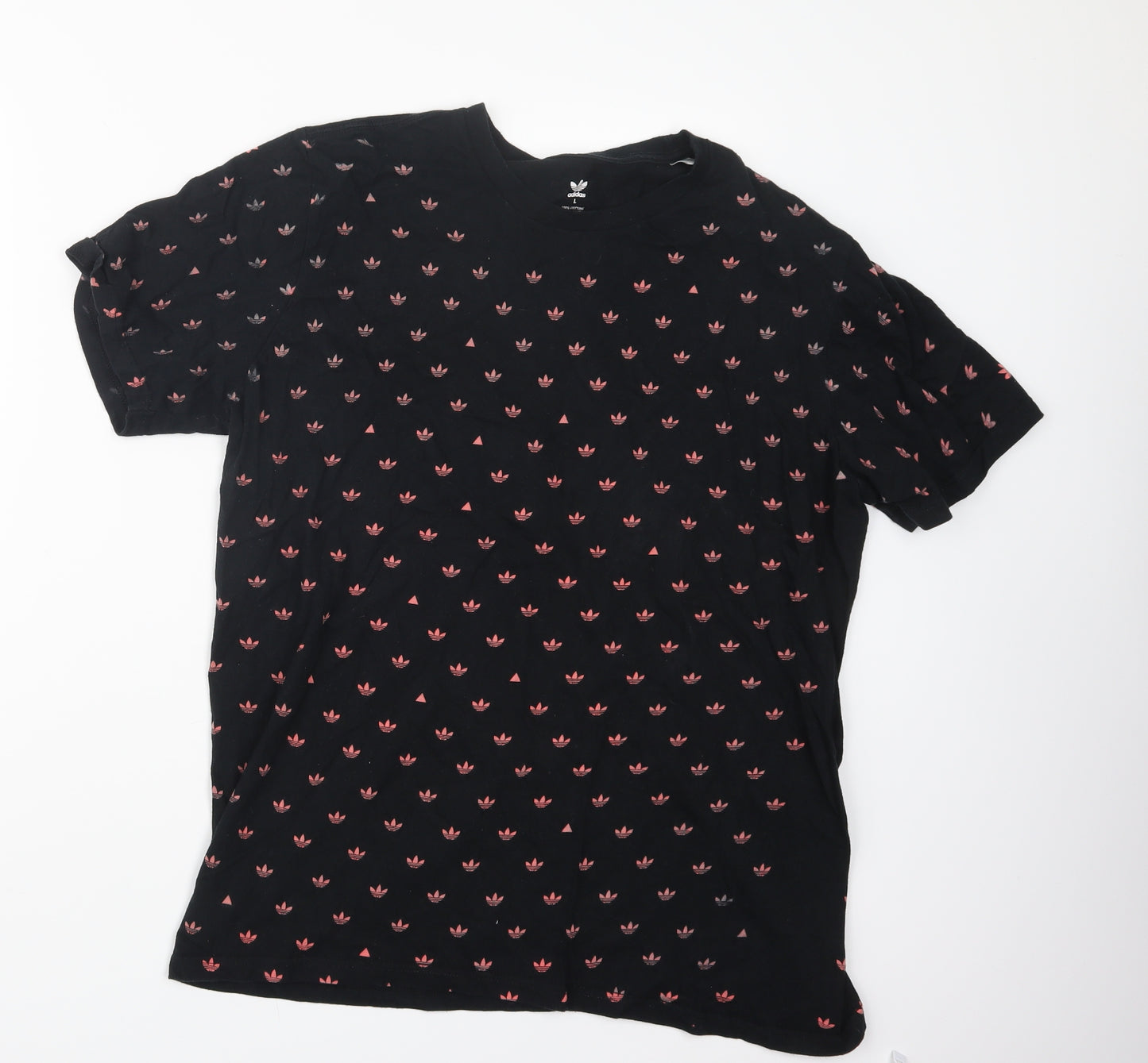 adidas Mens Black    T-Shirt Size L
