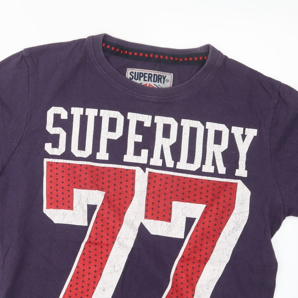 Superdry Mens Purple    T-Shirt Size M