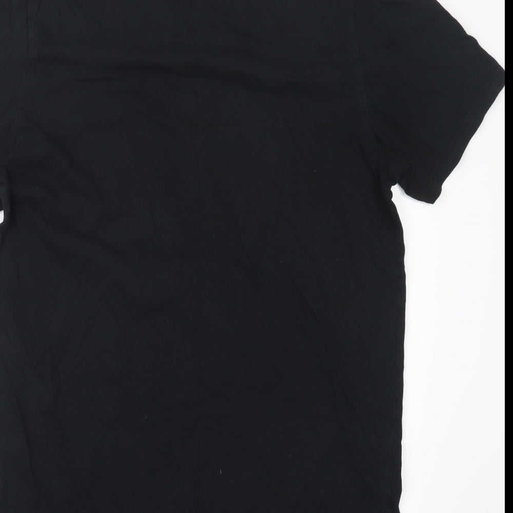 River Island Mens Black    T-Shirt Size L