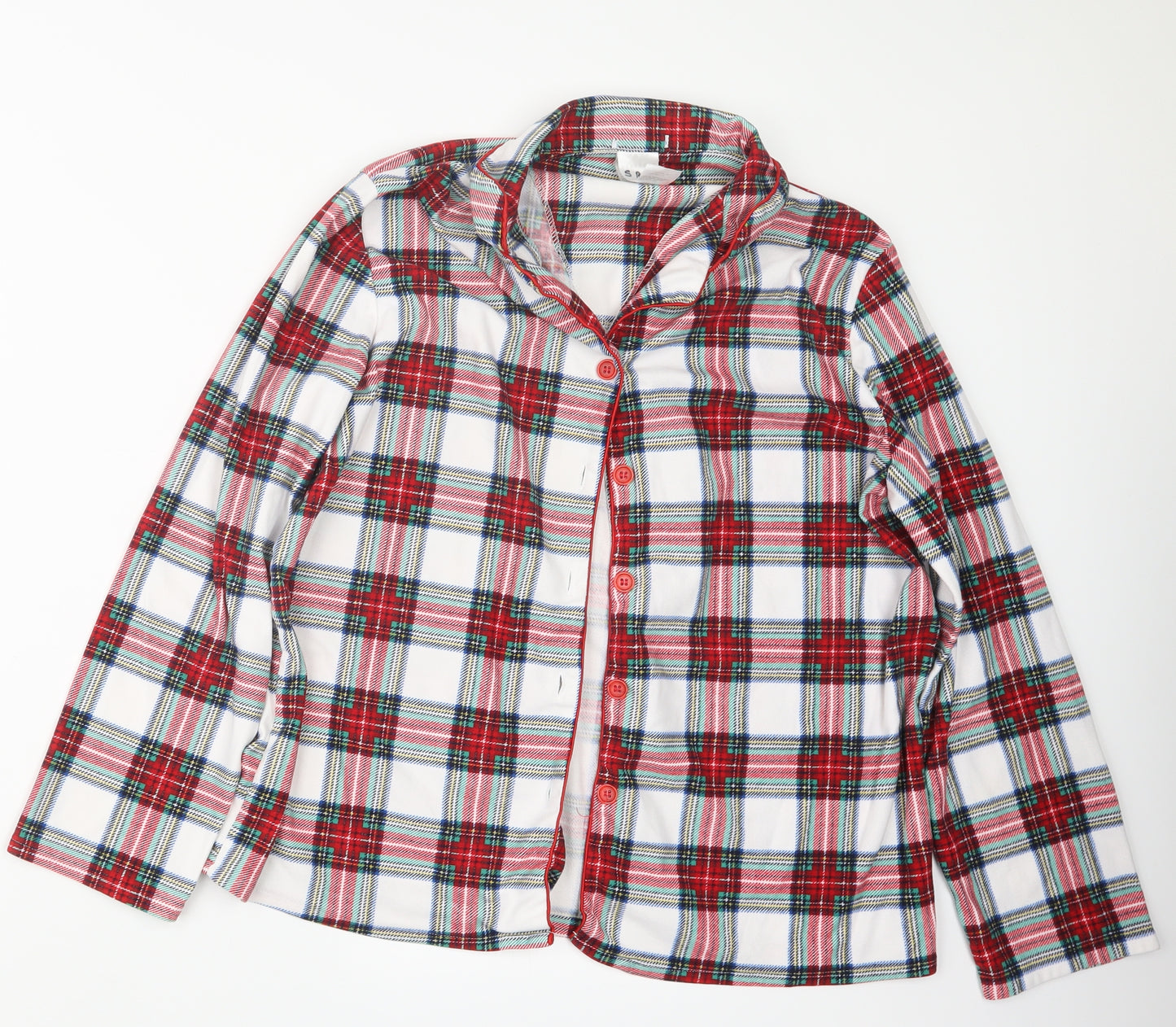 Peacocks Womens Red Check  Top Pyjama Set Size 14