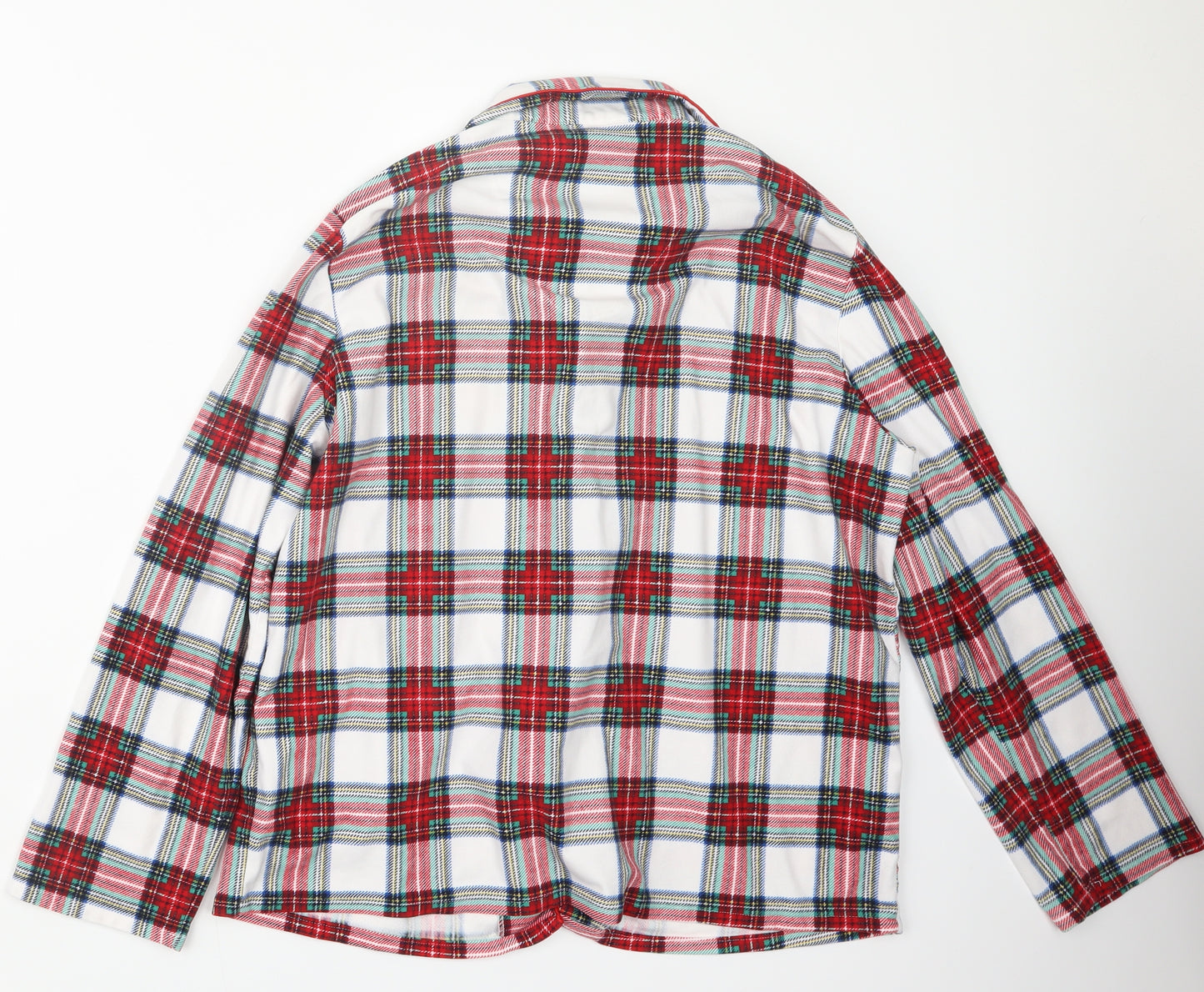 Peacocks Womens Red Check  Top Pyjama Set Size 14