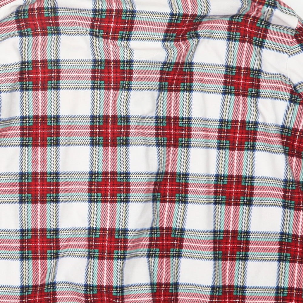 Peacocks Womens Red Check  Top Pyjama Set Size 14