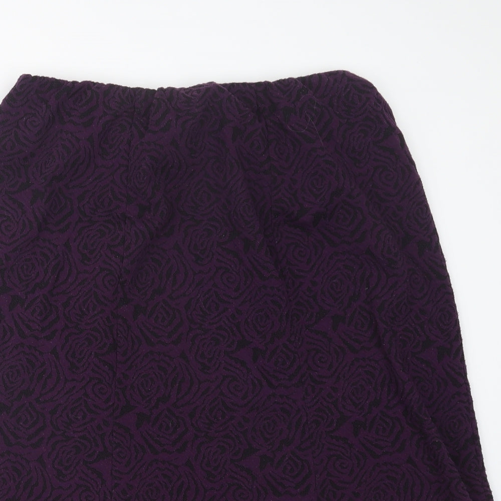 BM Womens Purple   A-Line Skirt Size 16