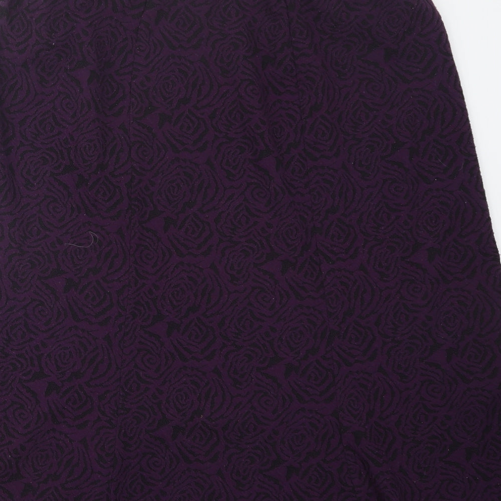 BM Womens Purple   A-Line Skirt Size 16