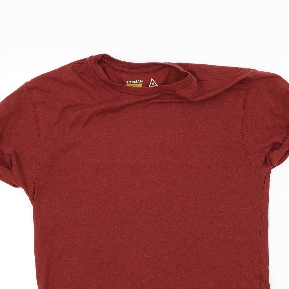Topman Mens Red    T-Shirt Size XS