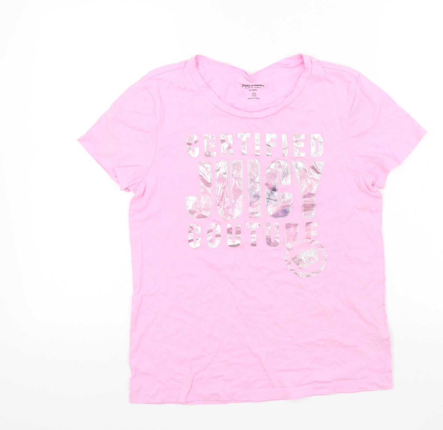 Juicy Couture Womens Pink   Basic T-Shirt Size S