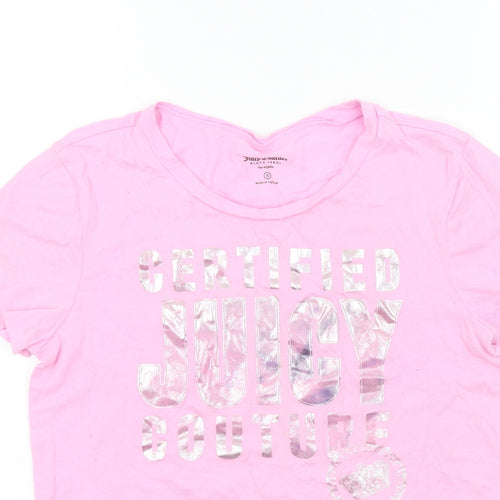 Juicy Couture Womens Pink   Basic T-Shirt Size S