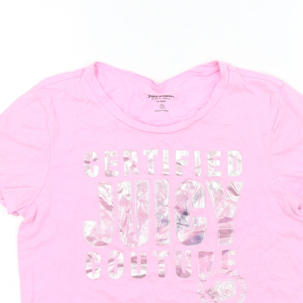Juicy Couture Womens Pink   Basic T-Shirt Size S