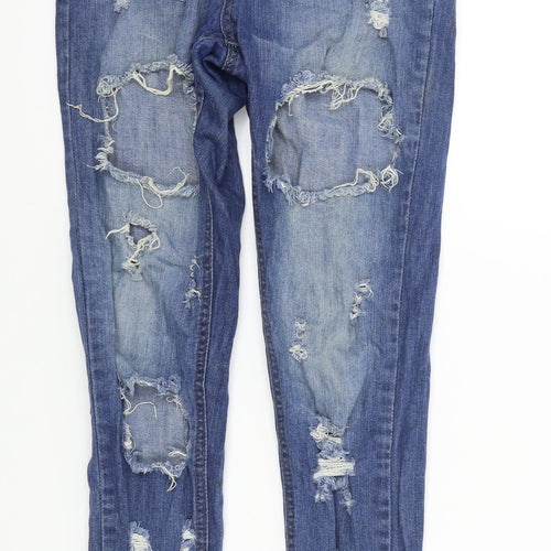 Blush Womens Blue   Skinny Jeans Size S L27 in - Distressed