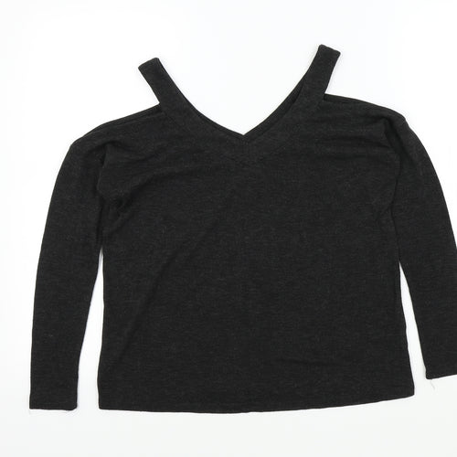 Primark Womens Black   Henley Jumper Size 6