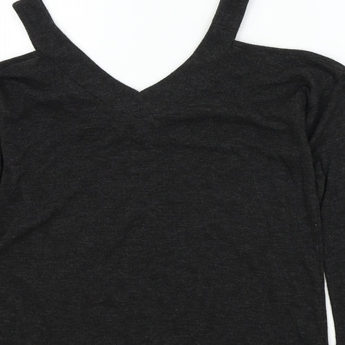 Primark Womens Black   Henley Jumper Size 6
