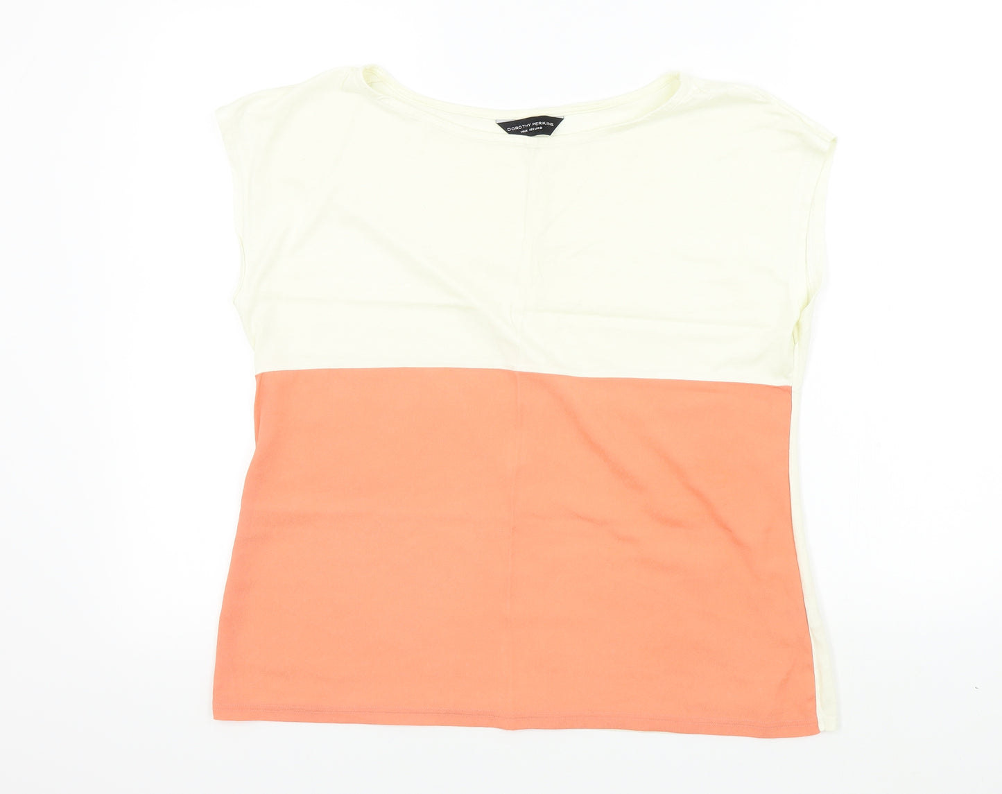 Dorothy Perkins Womens Beige   Basic T-Shirt Size 14