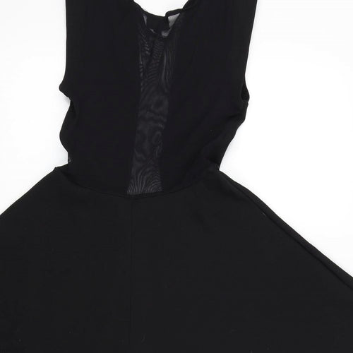 top shop Womens Black Colourblock  Fit & Flare  Size 6