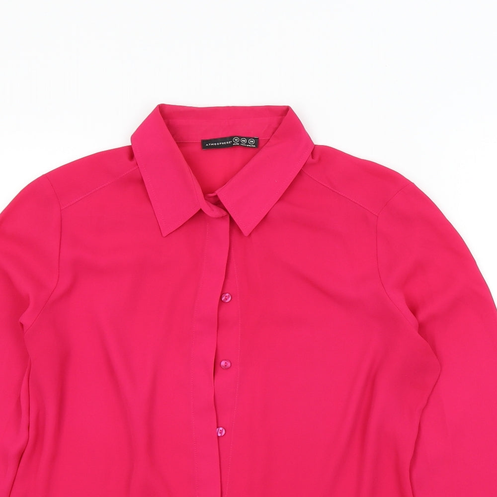 Primark Womens Pink Colourblock  Basic Button-Up Size 12