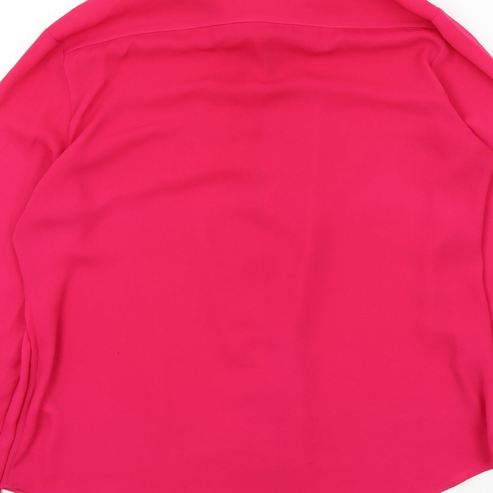 Primark Womens Pink Colourblock  Basic Button-Up Size 12