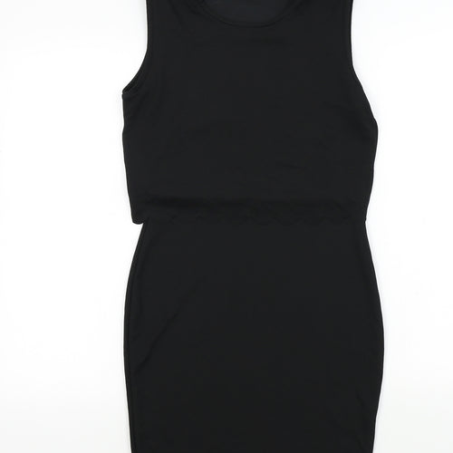 PRETTYLITTLETHING Womens Black   A-Line  Size S
