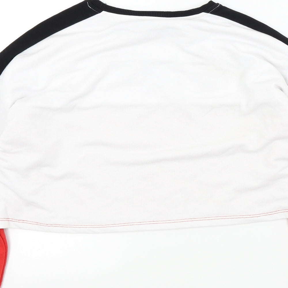 New Look Girls White Colourblock  Pullover Jumper Size 14-15 Years
