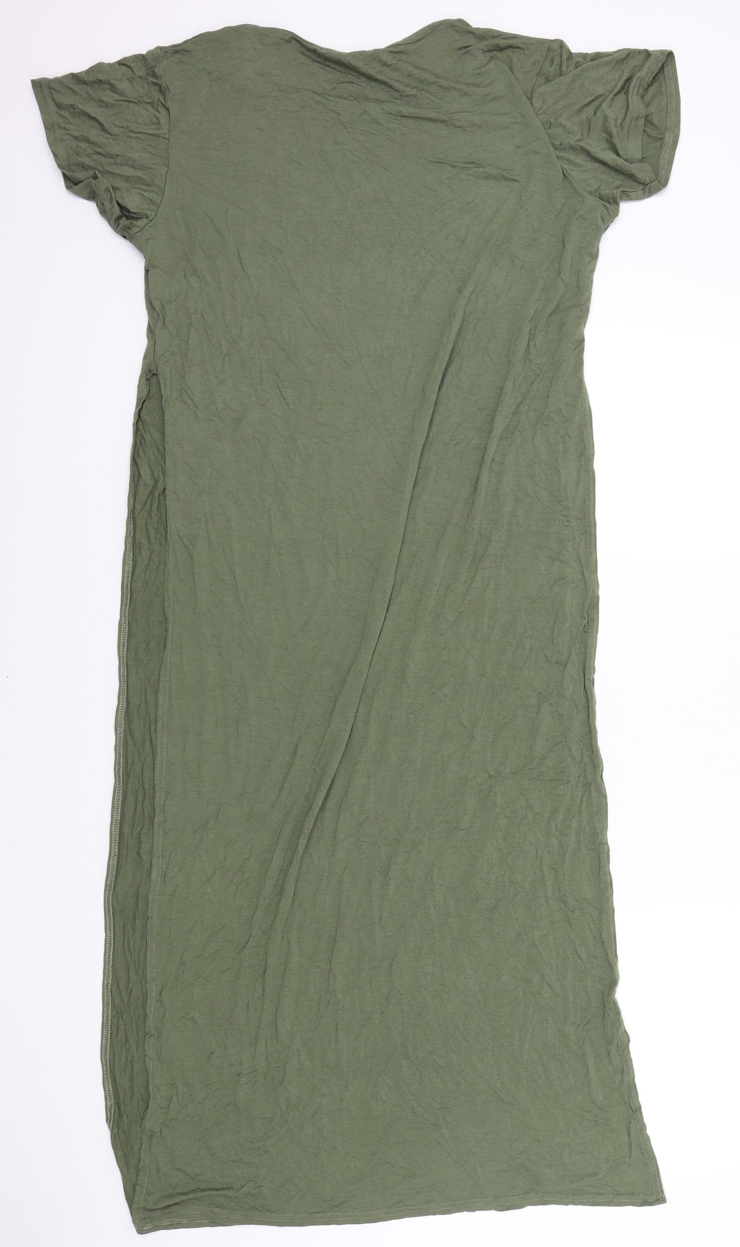 Boohoo Womens Green Colourblock  A-Line  Size 18