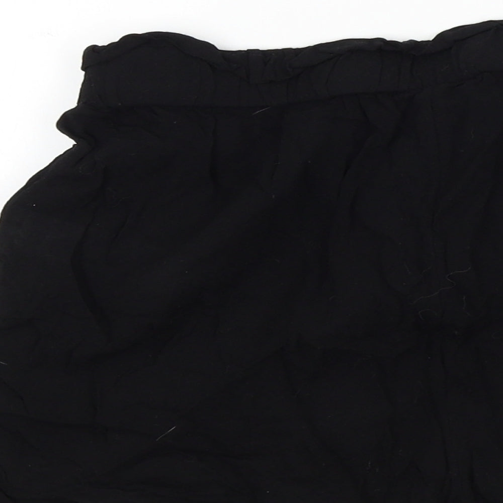 New Look Womens Black Floral  Bermuda Shorts Size 10