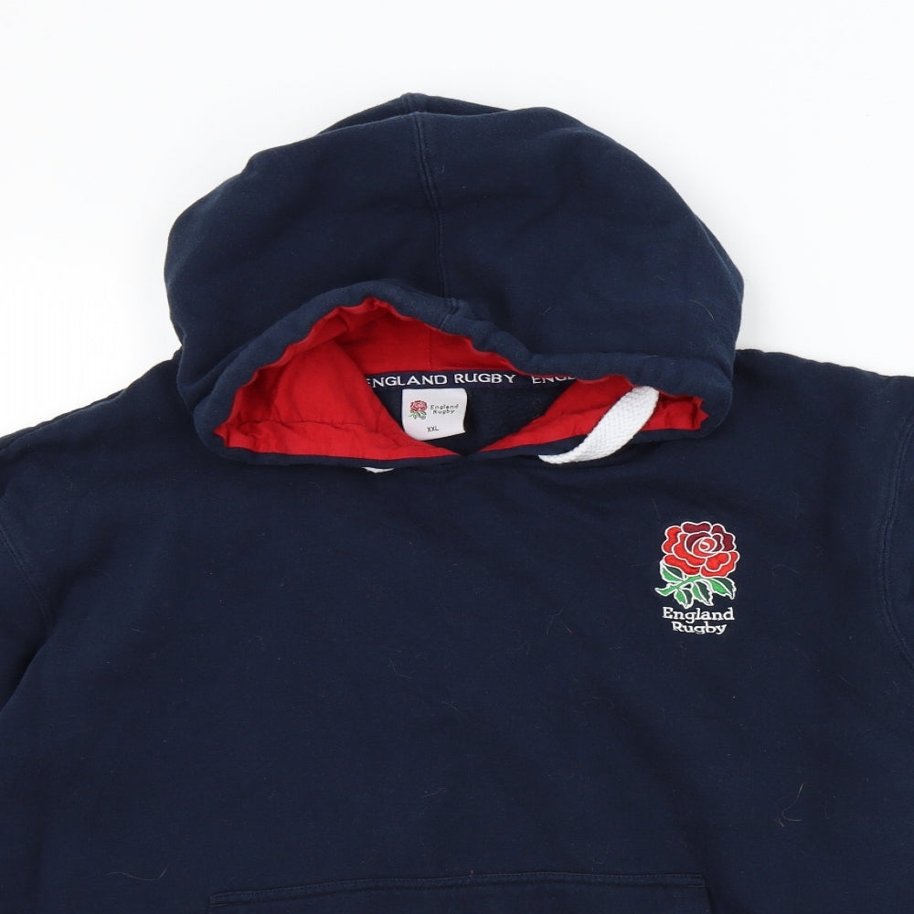 england rugby Mens Blue   Pullover Hoodie Size 2XL