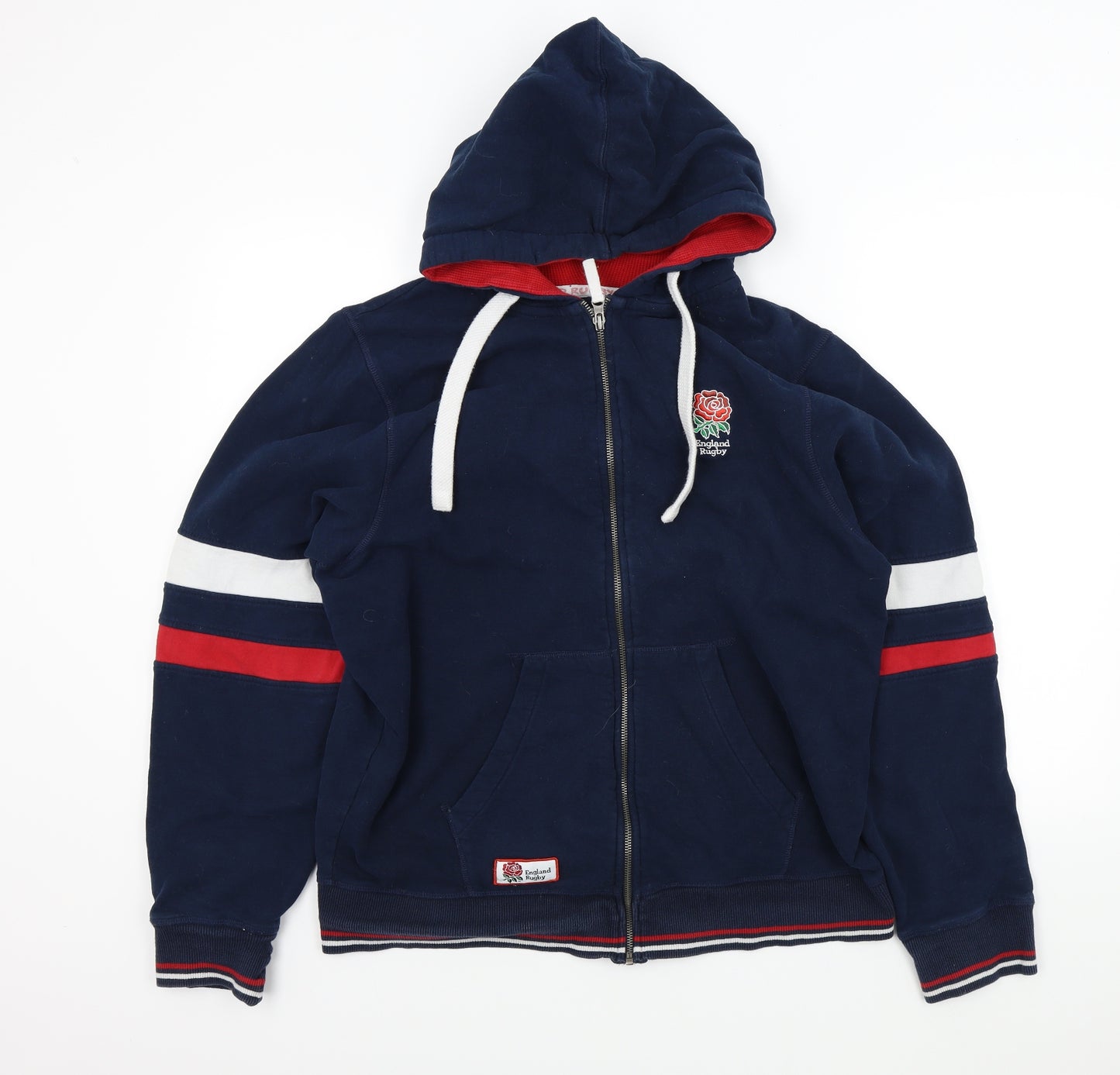england rugby Mens Blue   Full Zip Jumper Size L