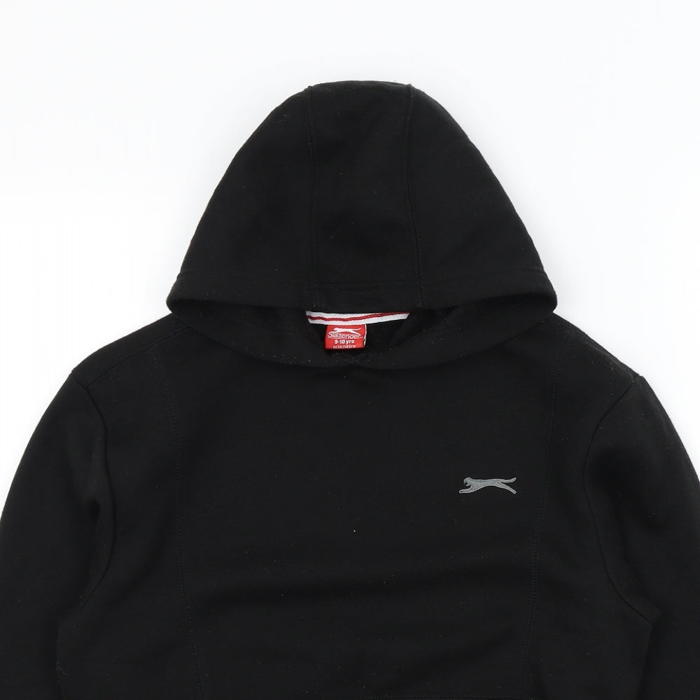 Slazenger Boys Black Colourblock  Pullover Hoodie Size 9-10 Years