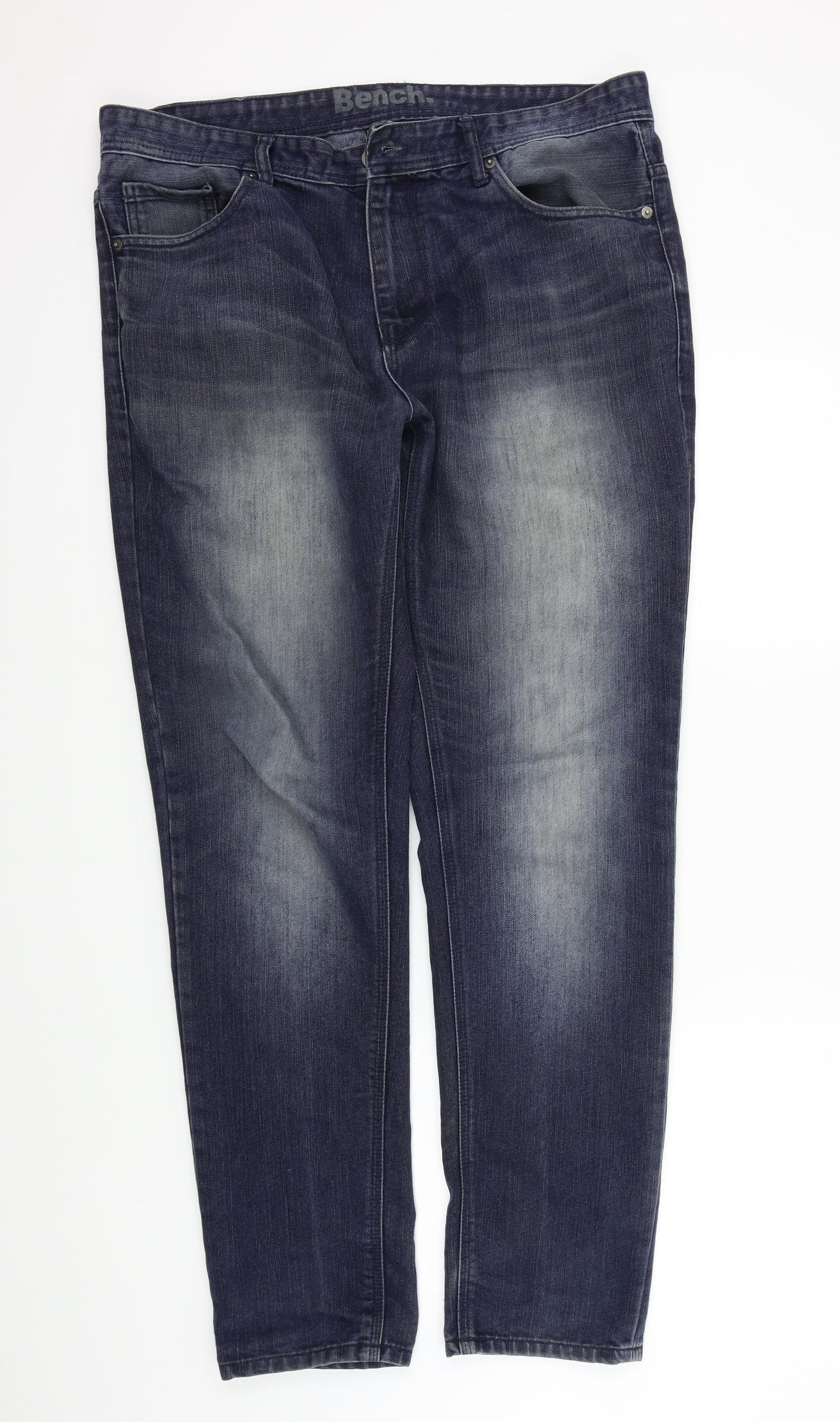 Bench Mens Blue   Straight Jeans Size 36 L31 in