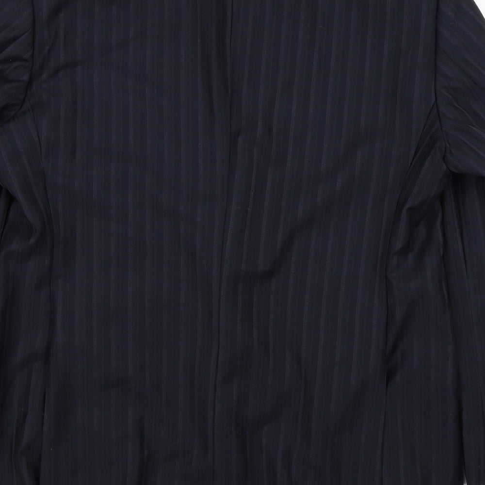 Ted Baker Mens Blue Striped  Jacket Suit Jacket Size 44