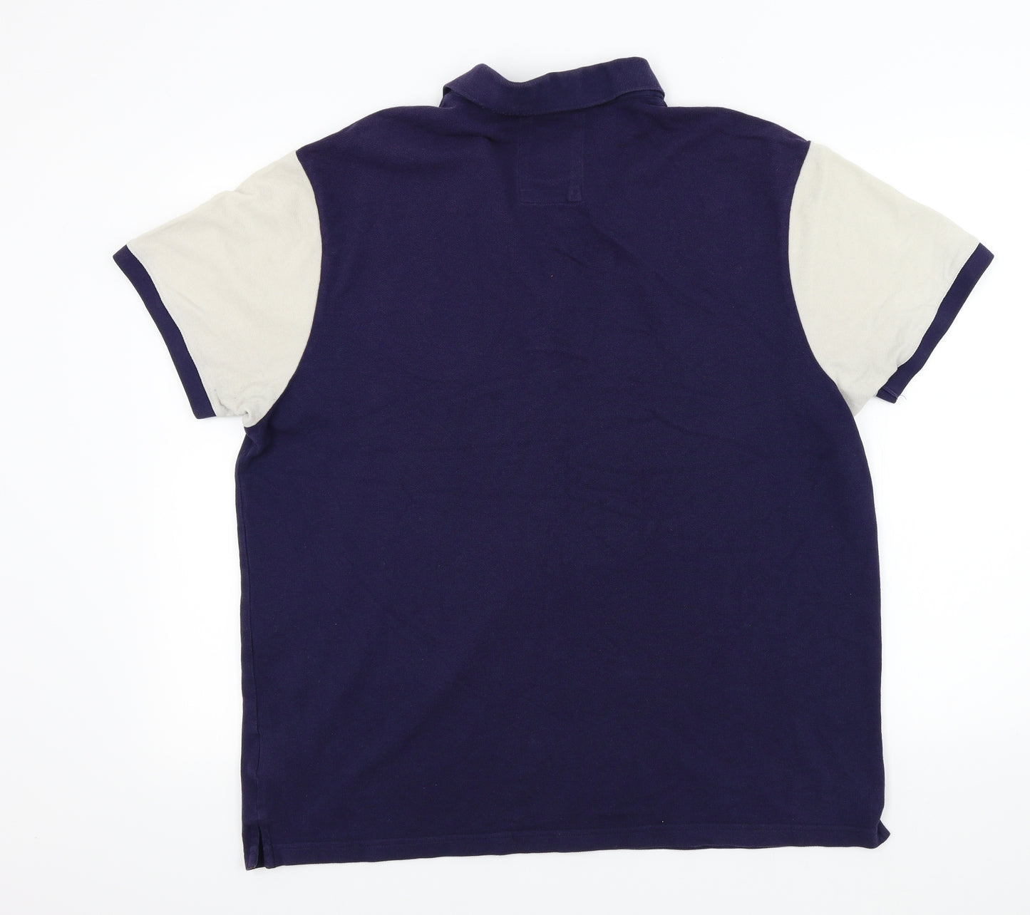 luke sport Mens Blue Colourblock   Polo Size L