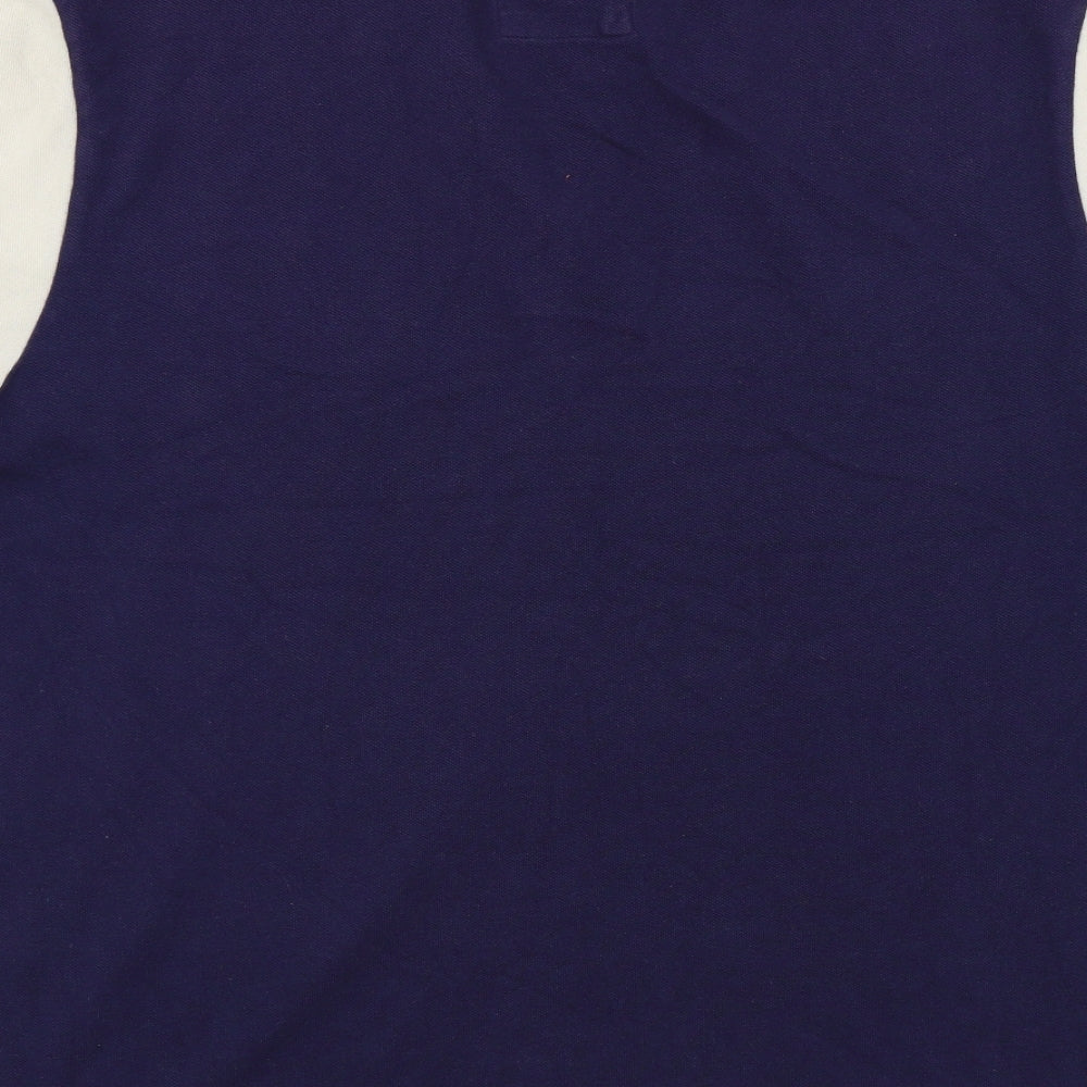 luke sport Mens Blue Colourblock   Polo Size L
