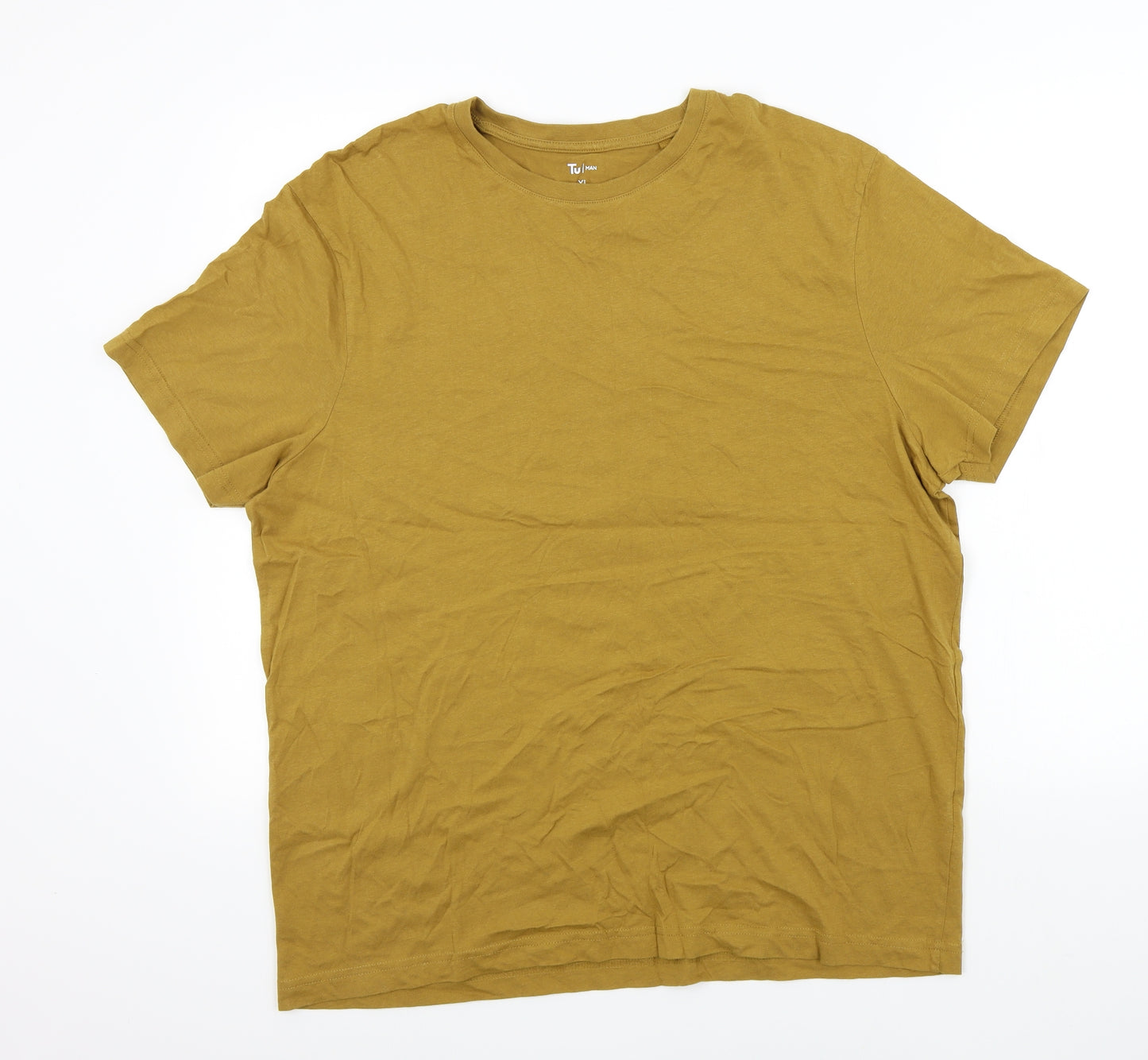 TU Mens Brown    T-Shirt Size XL