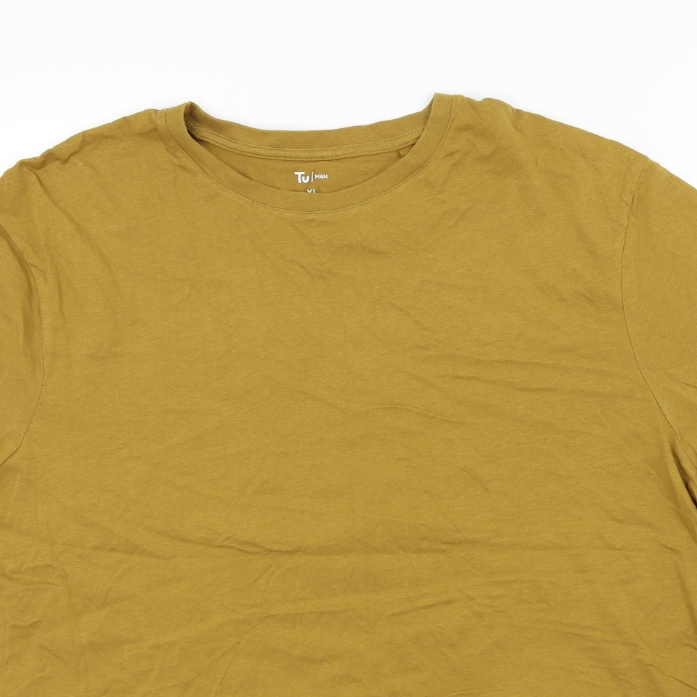TU Mens Brown    T-Shirt Size XL